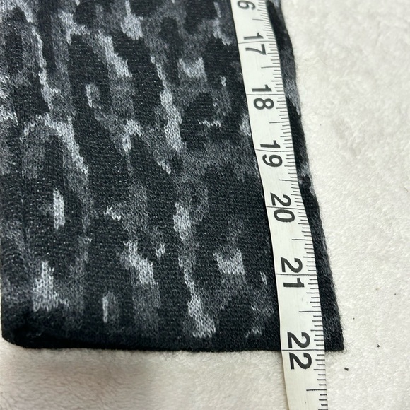 Chiaramente NWT Gray Leopard Print Wool Blend Longsleeve Mini Dress size L - Picture 12 of 12